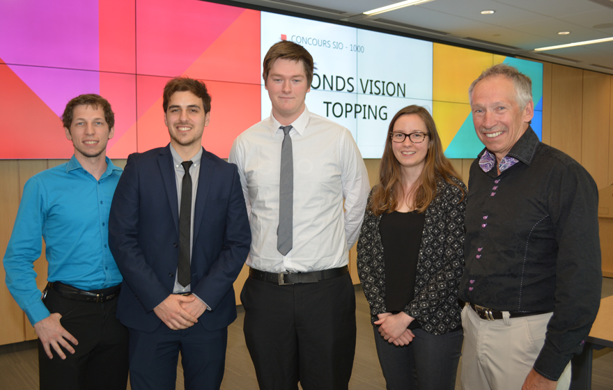 3e position : Marie De Grandmont, Charles Pouliot Massé et Jérémie Paquet, bourse de 500 $